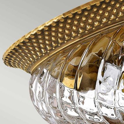 Hinkley - Ceiling light PLANTATION 2xE27/60W/230V brass