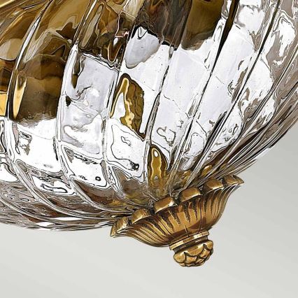 Hinkley - Ceiling light PLANTATION 2xE27/60W/230V brass