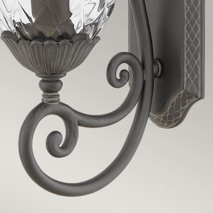 Hinkley - Wall light PLANTATION 1xE27/40W/230V black