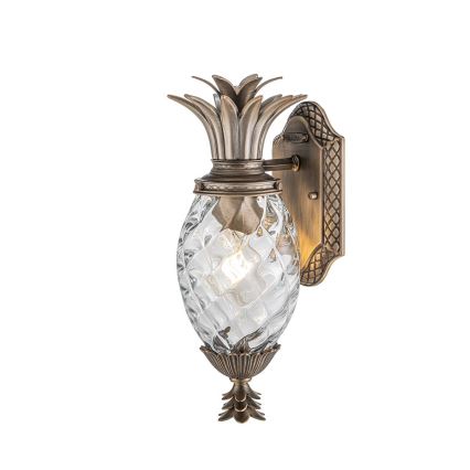Hinkley - Outdoor wall light PLANTATION 1xE27/40W/230V IP44 bronze