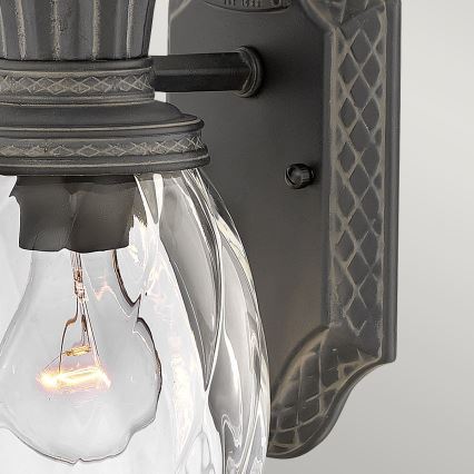 Hinkley - Outdoor wall light PLANTATION 1xE27/40W/230V IP44 black