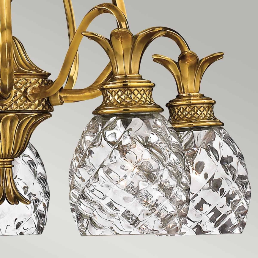 Hinkley - Chandelier on a chain PLANTATION 5xE27/60W/230V gold