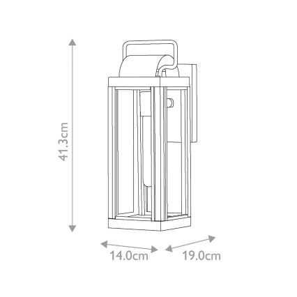 Hinkley - HARBOR Outdoor Wall Light 1xE27/60W/230V IP44 Bronze