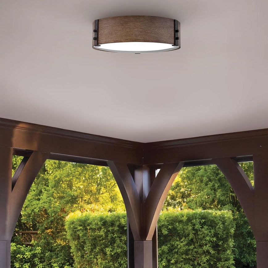 Hinkley - Ceiling light SAWYER 3xE14/40W/230V d. 38 cm redwood/brown