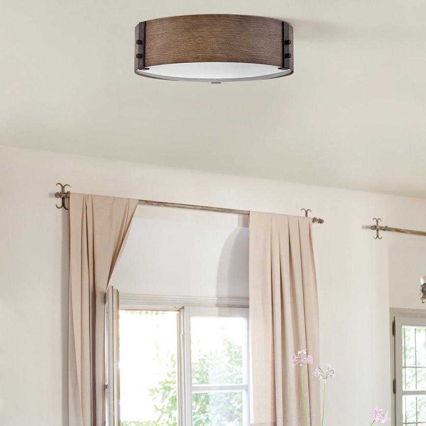 Hinkley - Ceiling light SAWYER 3xE14/40W/230V d. 38 cm redwood/brown
