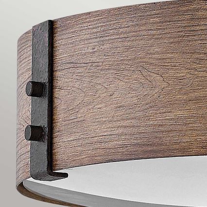 Hinkley - Ceiling light SAWYER 3xE14/40W/230V d. 38 cm redwood/brown