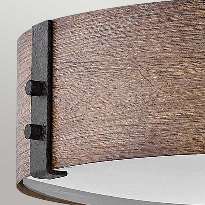 Hinkley - Ceiling light SAWYER 3xE14/40W/230V d. 38 cm redwood/brown