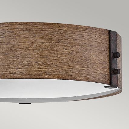 Hinkley - Ceiling light SAWYER 3xE14/40W/230V d. 38 cm redwood/brown