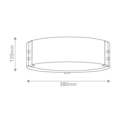 Hinkley - Ceiling light SAWYER 3xE14/40W/230V d. 38 cm redwood/brown