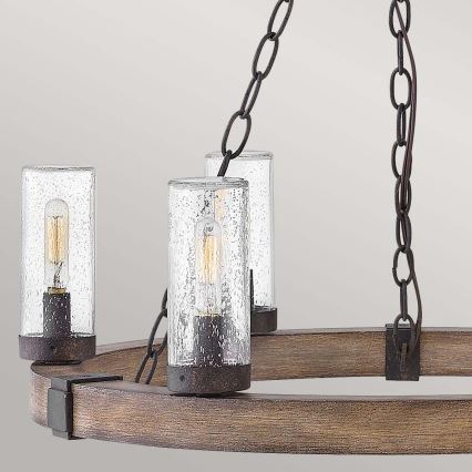 Hinkley - SAWYER Chain-Hung Chandelier 6xE14/40W/230V Brown