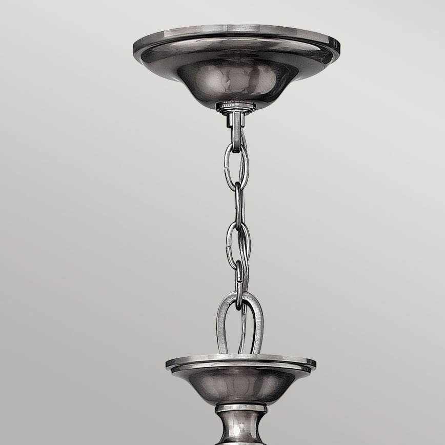 Hinkley - Chain-hung chandelier SUSSEX 5xE14/40W/230V matte chrome