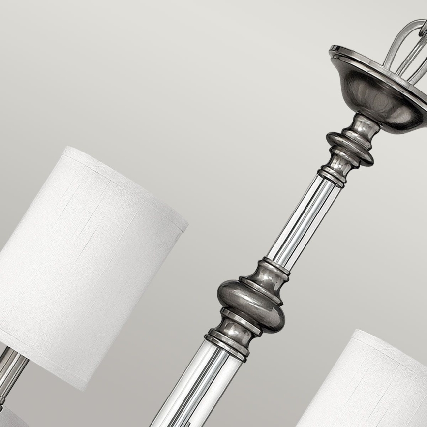 Hinkley - Chain-hung chandelier SUSSEX 9xE14/40W/230V matte chrome