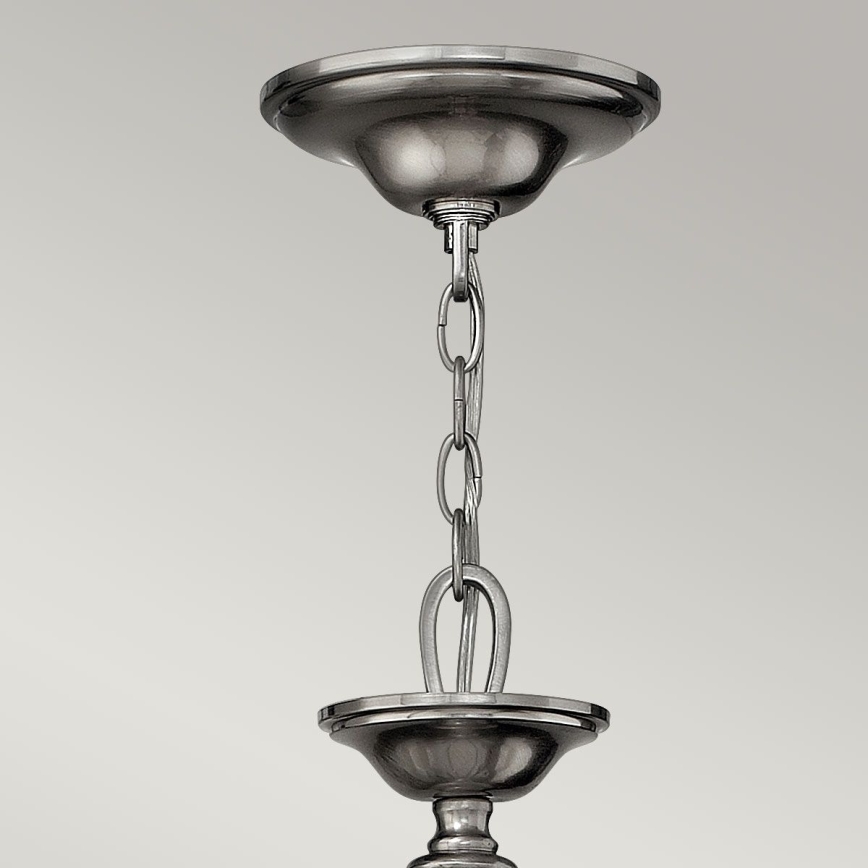 Hinkley - Chain-hung chandelier SUSSEX 9xE14/40W/230V matte chrome