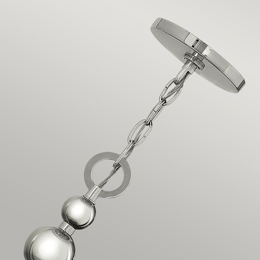 Hinkley - Chain-hung chandelier ZELDA 3xE27/60W/230V polished chrome