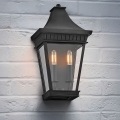 Hinkley - Outdoor wall light CHAPEL HILL 2xE14/40W/230V IP44 black