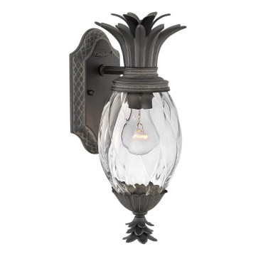 Hinkley - Outdoor wall light PLANTATION 1xE27/40W/230V IP44 black