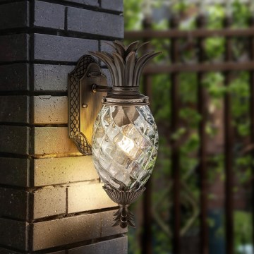Hinkley - Outdoor wall light PLANTATION 1xE27/40W/230V IP44 bronze
