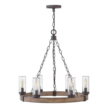 Hinkley - SAWYER Chain-Hung Chandelier 6xE14/40W/230V Brown