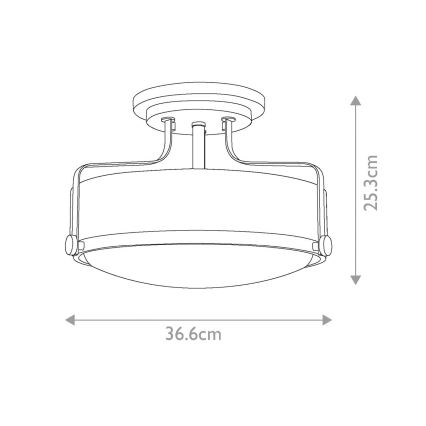 Hinkley - Surface-mounted chandelier HARPER 3xE27/60W/230V
