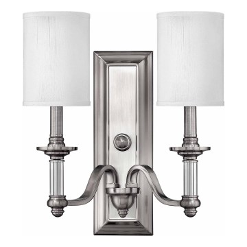 Hinkley - SUSSEX wall sconce 2xE14/40W/230V matte chrome