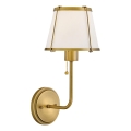 Hinkley - Wall lamp CLARKE 1xE27/40W/230V brass/white