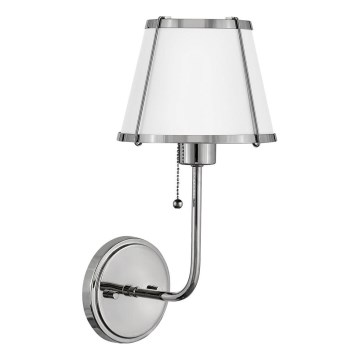 Hinkley - Wall lamp CLARKE 1xE27/40W/230V shiny chrome/white