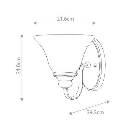 Hinkley - Wall light CELLO 1xE27/60W/230V