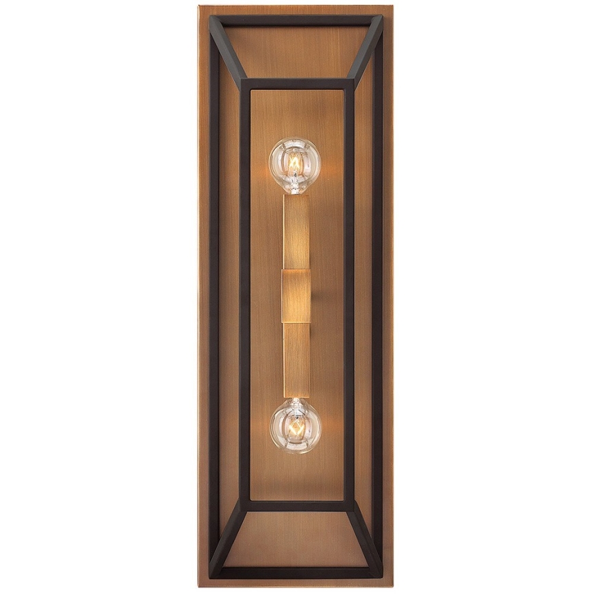 Hinkley - Wall light FU LIGHTON 2xE14/60W/230V brown/black