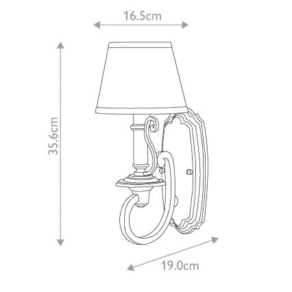 Hinkley - Wall light PLYMOUTH 1xE14/60W/230V bronze