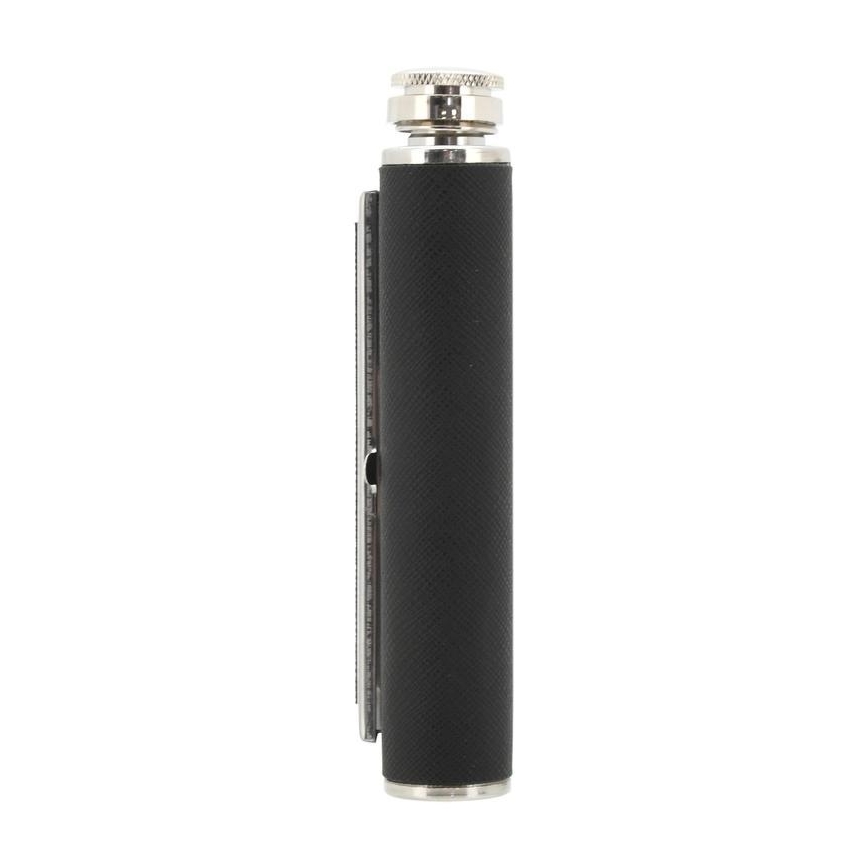 Hip flask with cigar case 175 ml black