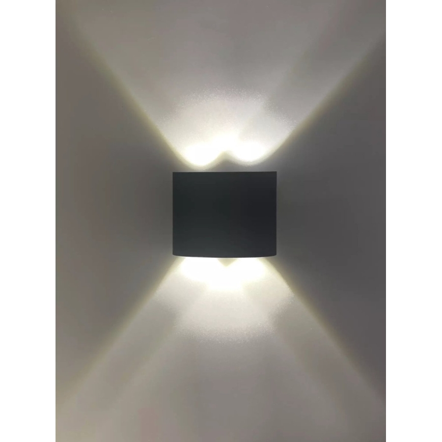 HÖFFTECH - LED Outdoor Wall Light UP&DOWN 4xLED/1W/230V IP65