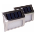 HÖFFTECH - Pack of 2 LED Solar Wall Lights (LED, 1.2 V, 400 mAh, IP44)