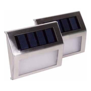 HÖFFTECH - Pack of 2 LED Solar Wall Lights (LED, 1.2 V, 400 mAh, IP44)