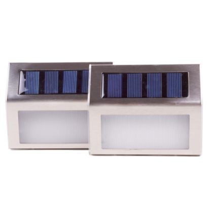 HÖFFTECH - Pack of 2 LED Solar Wall Lights (LED, 1.2 V, 400 mAh, IP44)