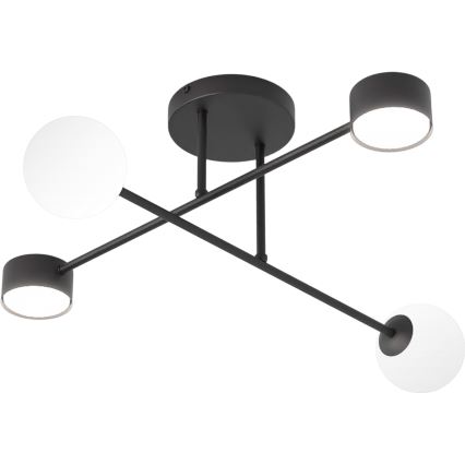 HOLON Flush-mount ceiling light 2xG9/8W/230V + 2xGX53/12W, Black