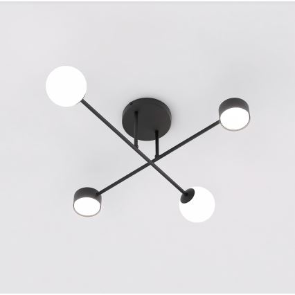 HOLON Flush-mount ceiling light 2xG9/8W/230V + 2xGX53/12W, Black