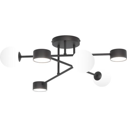 HOLON Flush-Mount Chandelier 3xG9/8W/230V + 3xGX53/12W, Black