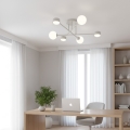 HOLON surface-mounted chandelier 3xG9/8W/230V + 3xGX53/12W, white