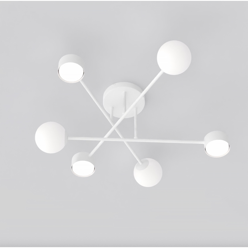 HOLON surface-mounted chandelier 3xG9/8W/230V + 3xGX53/12W, white