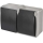 Home switch alternating no. 6 with a socket 250V/16A IP44 grey