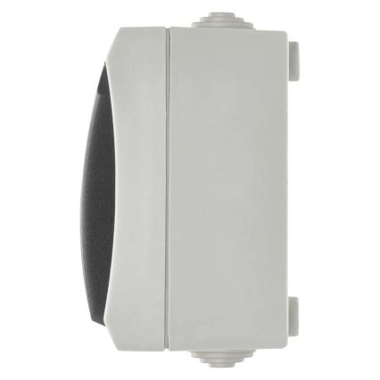Home switch alternating no. 6 with a socket 250V/16A IP44 grey