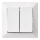Home wall switch double alternating 250V/10A