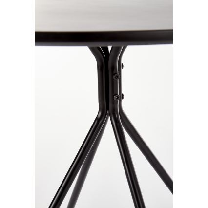 HOMORA Dining Table in Black