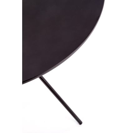 HOMORA Dining Table in Black