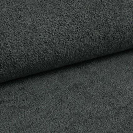 L-shaped HORTA right-hand corner sofa bed with storage, dark grey