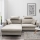 HORTA Left-Facing L-Shaped Corner Sofa Bed with Storage, Grey