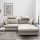 HORTA Right-hand L-shaped Corner Sofa Bed with Storage, Grey