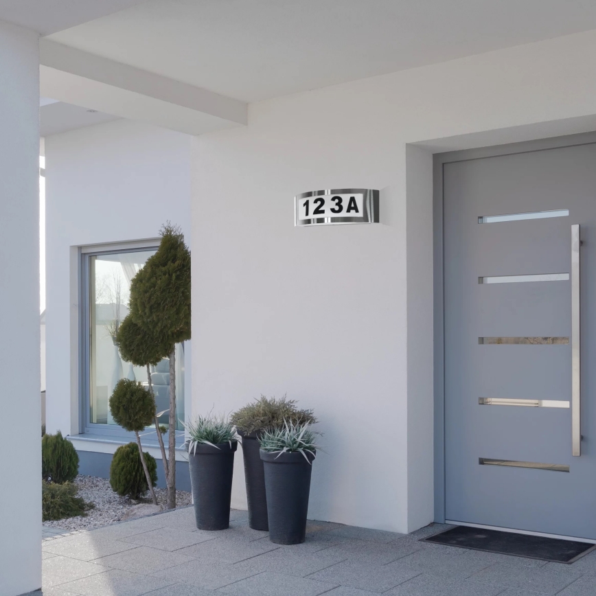 House number 1xE27/14W/230V IP54
