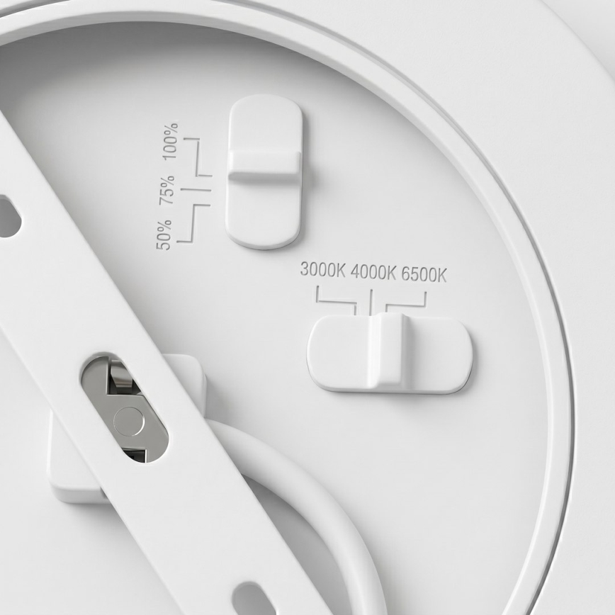 HUGO LED Ceiling Light 21/32/42W/230V 3000/4000/6500K Ø 45 cm IP54 Black