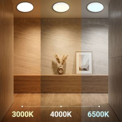 HUGO LED Ceiling Light LED/21/32/42W/230V 3000/4000/6500K Ø 45 cm IP54 White